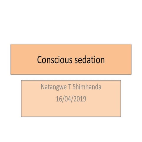 Concious sedation ppt nat