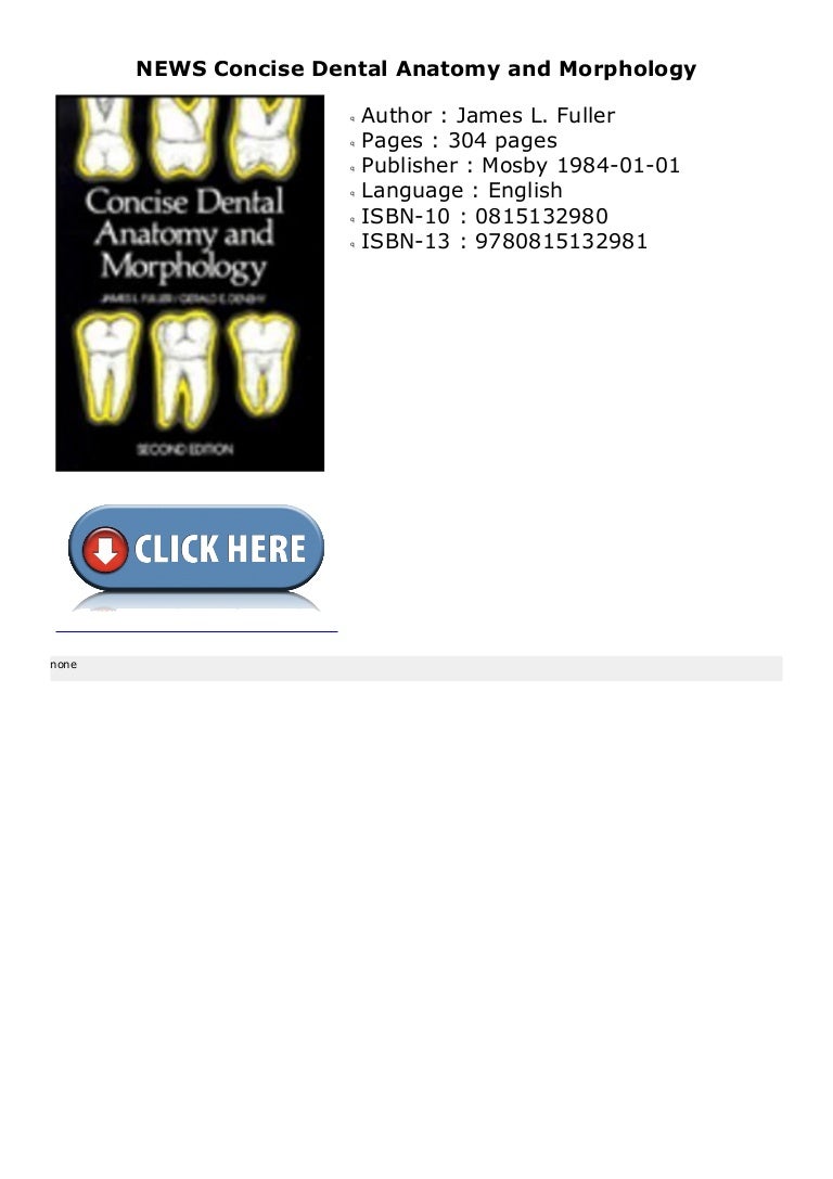 Concise Dental Anatomy and Morphology