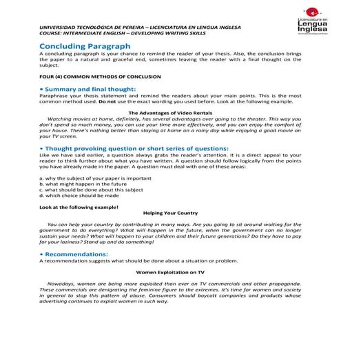 Concluding paragraph