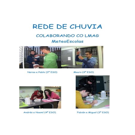 Conclusións mostraxes auga chuvia muxía