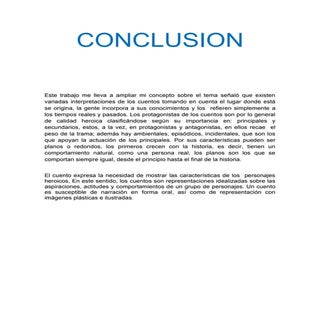 Conclusion cuentos