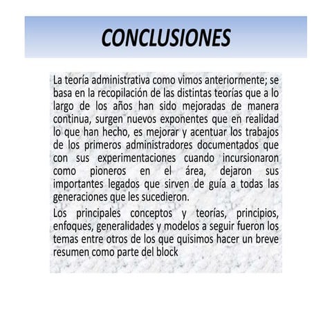 Conclusiones