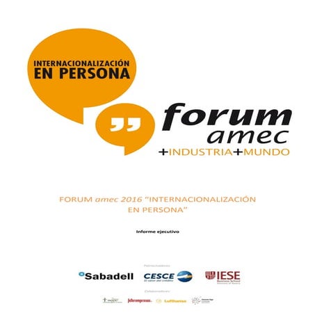 Conclusiones forum 2016