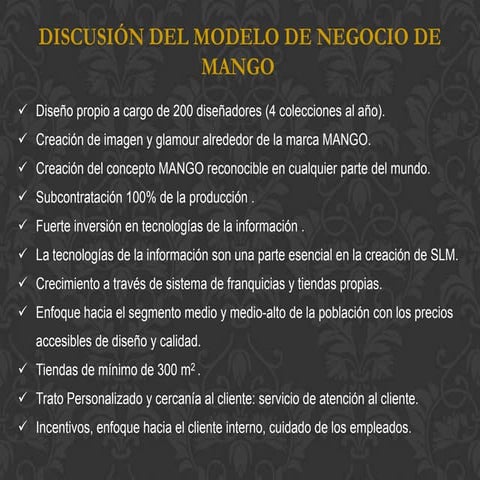 Conclusiones mango | PPTX
