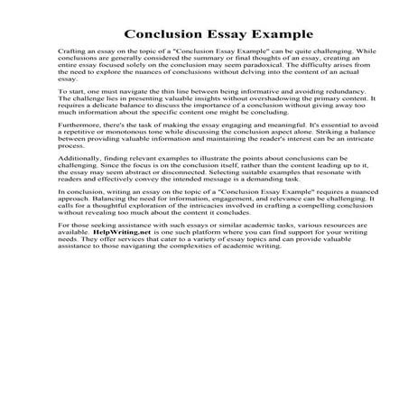 Conclusion Essay Example. 015 Essay Example Of Argumentative Conclusion ...