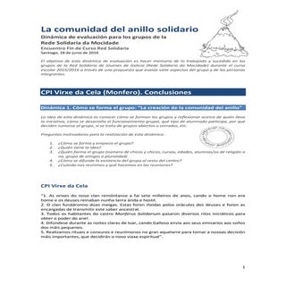 Conclusiones virxe da cela entrecul...