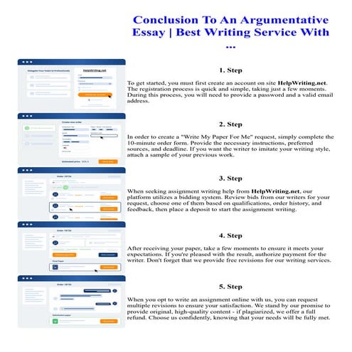 Conclusion To An Argumentative Essay  Best Writing Service With ...