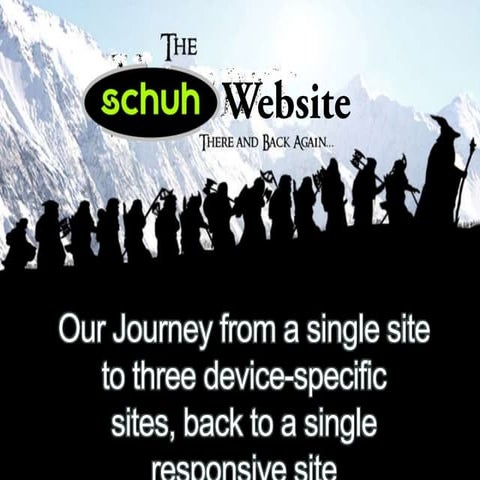 Conversion Conference - Schuh's journey to RWD