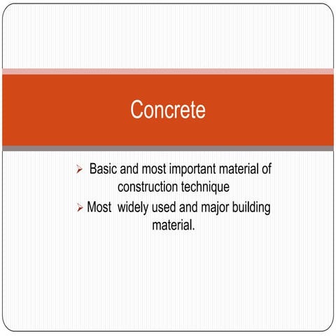Basic construction element CONCRETE