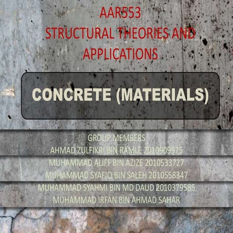 Concrete material
