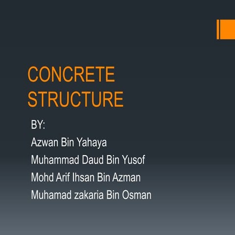 Concrete structure