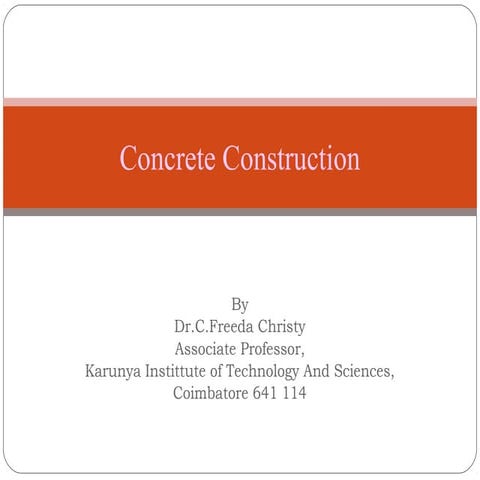Concrete construction