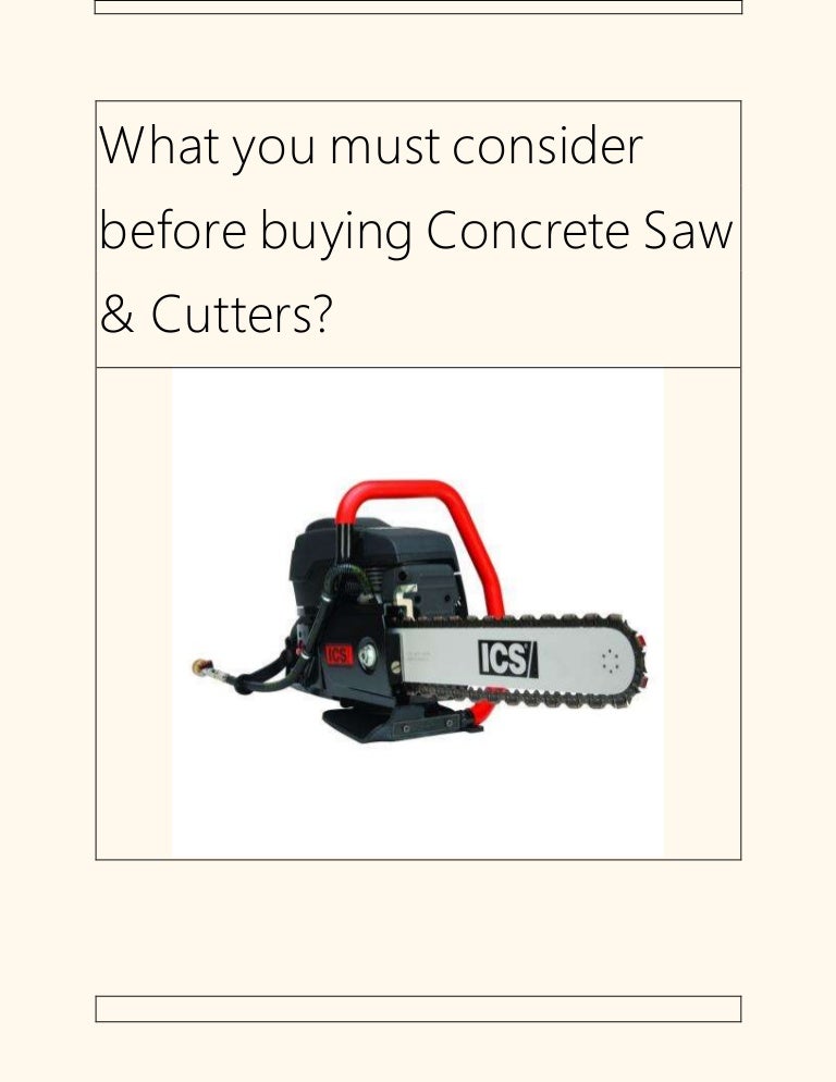 Concrete cutter hire