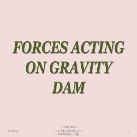 Concrete dam lecture 4
