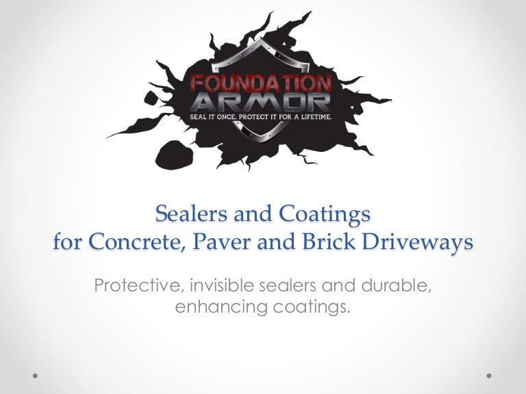 Paver and Concrete Driveway Sealers and Coatings