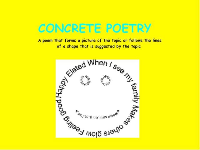 Concrete poem