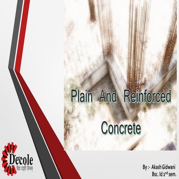 Concrete presentation(interior design student work)