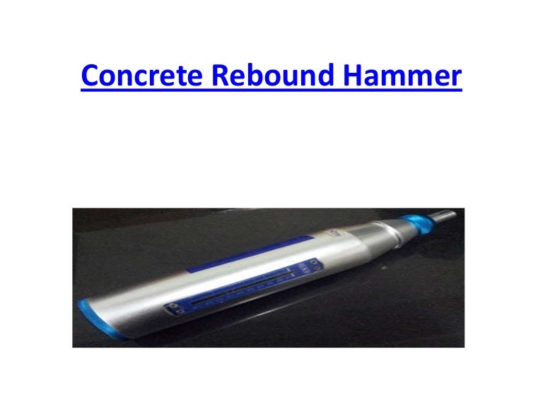 Concrete rebound hammer