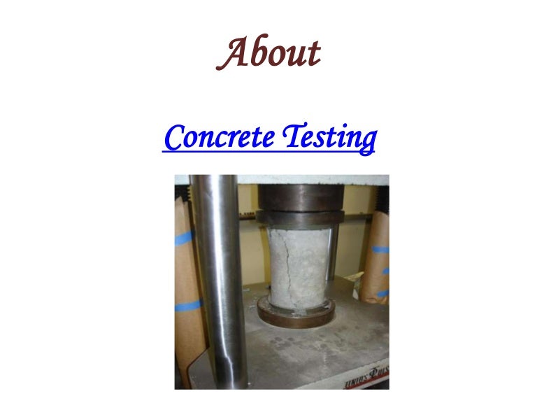 Concrete testing