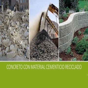 Concreto con agregados reciclados