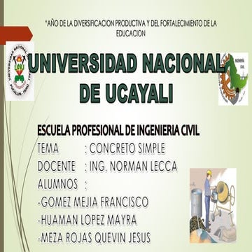 Concreto simple construcciones