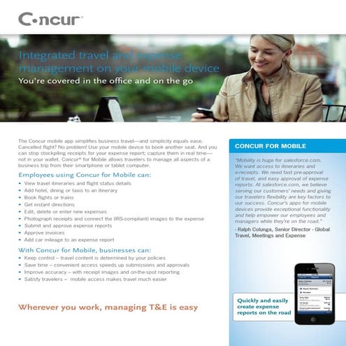 Concur for mobile