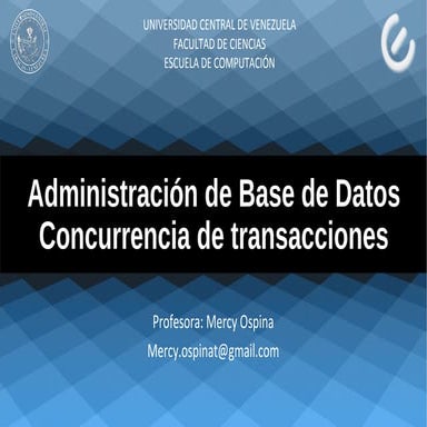 Concurrencia 2 ABD UCV