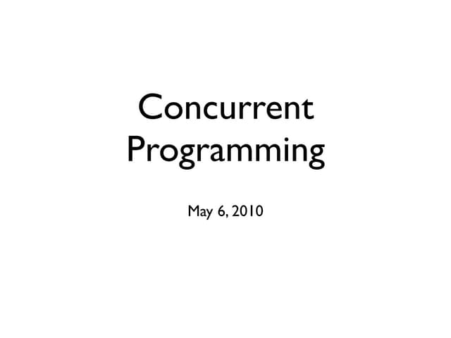 Concurrency