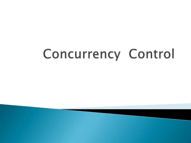 Concurrency  control