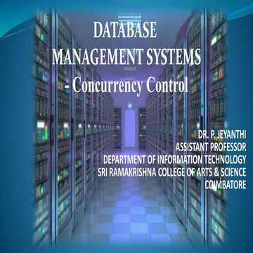 2 phase locking protocol DBMS | PPTX