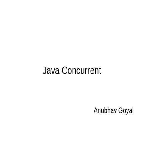 Java Concurrent | PPT