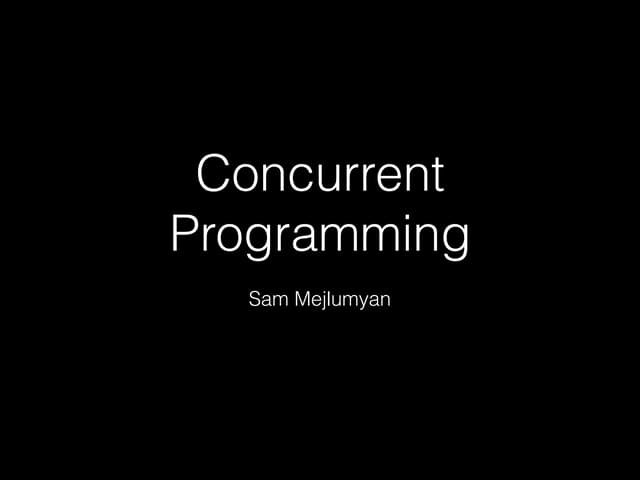 Concurrent Programming in iOS