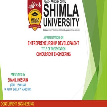 Concurrent engineering