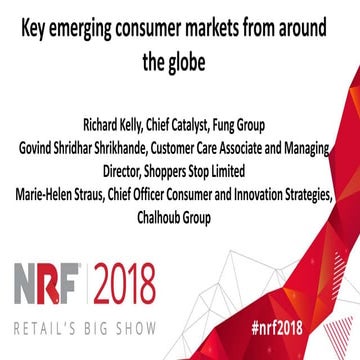 Key emerging consumer markets from around the globe