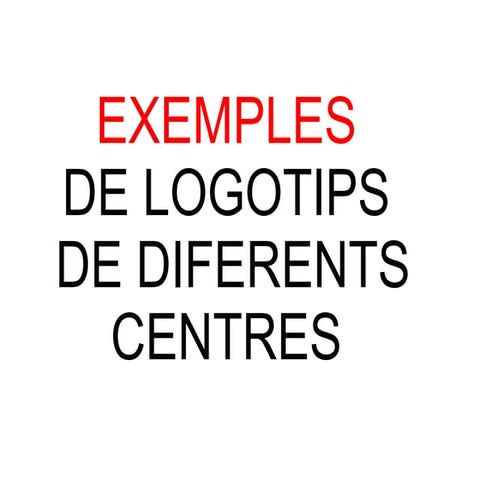 Concurs logo. exemples