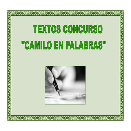 Concurso "Camilo en Palabras"