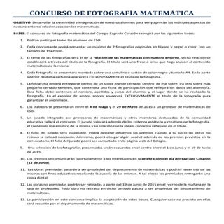 Concurso de fotografía matemática C...