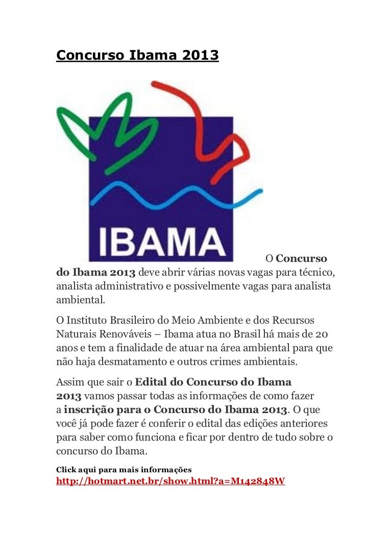 Concurso ibama 2013