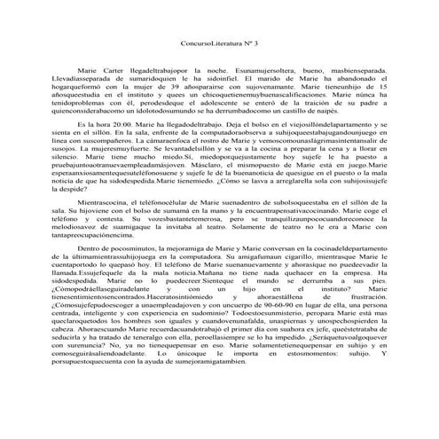Concurso literatura nº 3