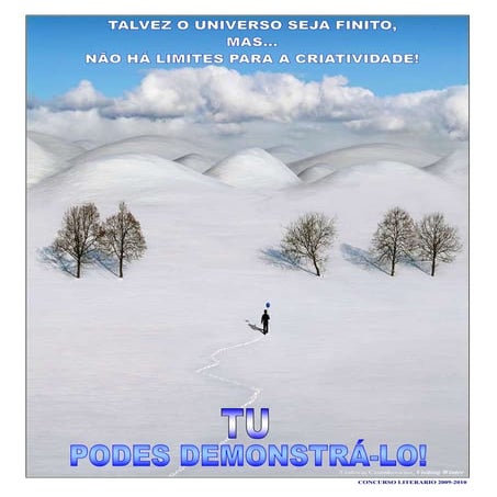 Concurso literário 2009 2010 - cartazes, prof.ª conceição ludovino