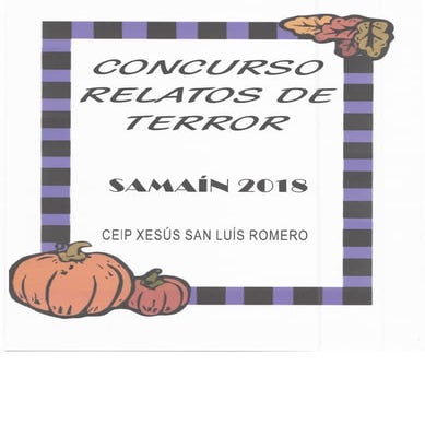 Concurso relatos de terror
