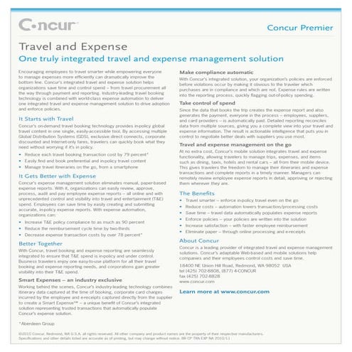 Concur travel expense management