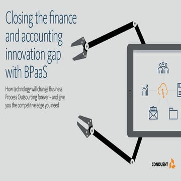 Reinventing finance and accounting through automation