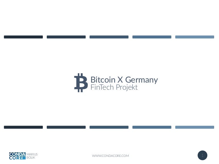 Bitcoin X Germany - FinTech Projekt