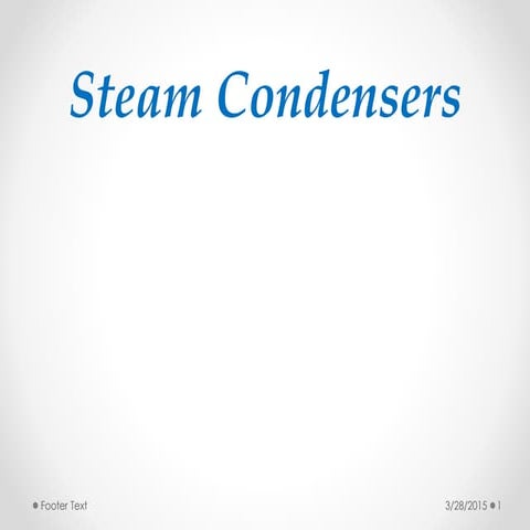 Steam Condensers