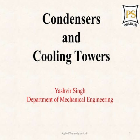 Condenser and cooling tower