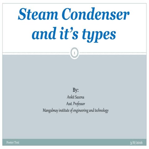 Condenser and its types 