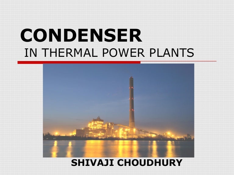 Condenser in thermal power plants
