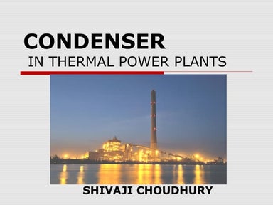 Condenser in thermal power plants