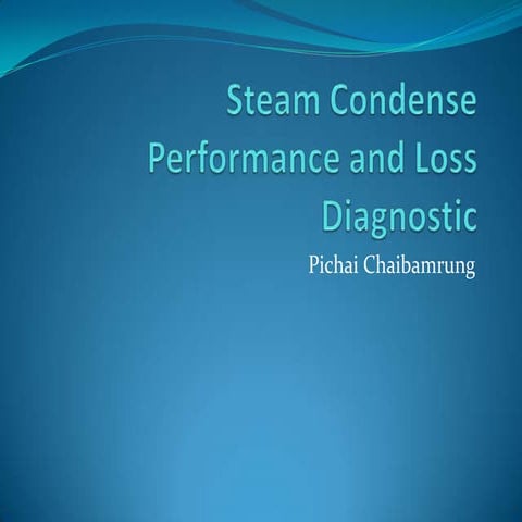 Steam Condenser performance and loss diagnostic